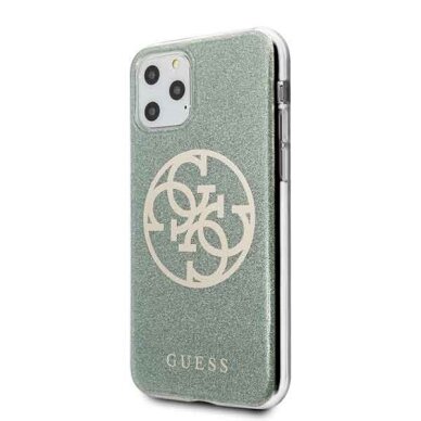 Originalus Guess Dėklas Guhcn58Pcuglka Iphone 11 Pro Chaki 4G Circle Glitter 1