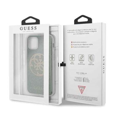 Originalus Guess Dėklas Guhcn58Pcuglka Iphone 11 Pro Chaki 4G Circle Glitter 6