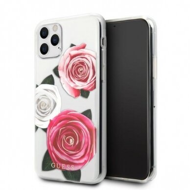 Dėklas Guess Flower Desire GUHCN58ROSTRT iPhone 11 Pro Permatomas Dėklas Guess Flower Desire GUHCN58ROSTRT iPhone 11 Pro Permatomas