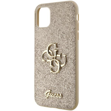 Originalus dėklas Guess GUHCN61HG4SGD case skirta iPhone 11 / Xr - gold Glitter Script Big 4G 5 Originalus dėklas Guess GUHCN61HG4SGD case skirta iPhone 11 / Xr - gold Glitter Script Big 4G 5