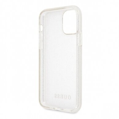 Originalus Guess Dėklas Guhcn65Pcglsi Iphone 11 Pro Max Sidabrinis Hard Case Glitter 3