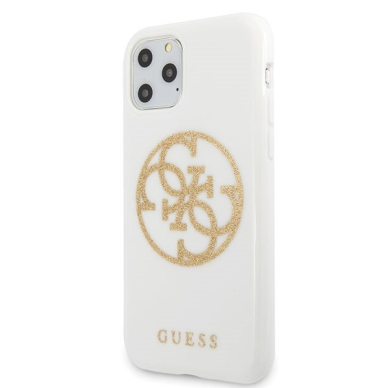Originalus Guess Dėklas Guhcn65Tpuwhglg Iphone 11 Pro Max Baltas Glitter 4G Circle Logo 1 Originalus Guess Dėklas Guhcn65Tpuwhglg Iphone 11 Pro Max Baltas Glitter 4G Circle Logo 1