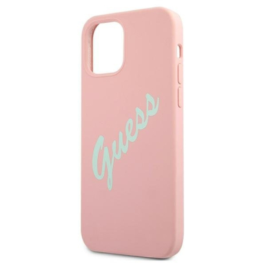 Dėklas Guess GUHCP12LLSVSPG Silicone Vintage iPhone 12 Pro Max 6,7" žalias-rožinis 5 Dėklas Guess GUHCP12LLSVSPG Silicone Vintage iPhone 12 Pro Max 6,7" žalias-rožinis 5