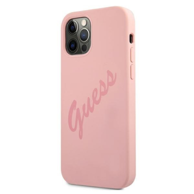 Dėklas Guess GUHCP12LLSVSPI Script Vintage iPhone 12 Pro Max 6,7" Rožinis 1 Dėklas Guess GUHCP12LLSVSPI Script Vintage iPhone 12 Pro Max 6,7" Rožinis 1