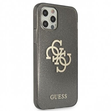 Originalus Guess dėklas GUHCP12LPCUGL4GBK iPhone 12 Pro Max 6.7 Juodas Glitter 4G Big Logo 3 Originalus Guess dėklas GUHCP12LPCUGL4GBK iPhone 12 Pro Max 6.7 Juodas Glitter 4G Big Logo 3
