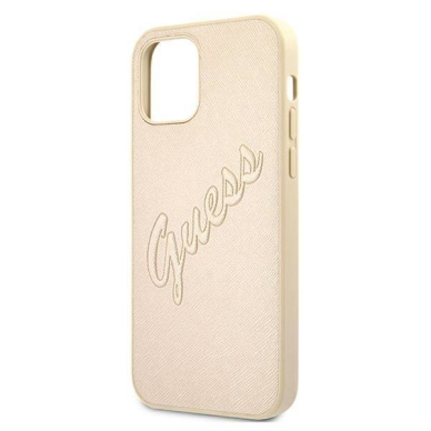 Originalus Guess dėklas GUHCP12LRSAVSLG iPhone 12 Pro Max 6.7 Auksinis Saffiano Vintage Script 5 Originalus Guess dėklas GUHCP12LRSAVSLG iPhone 12 Pro Max 6.7 Auksinis Saffiano Vintage Script 5