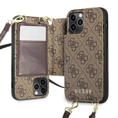 Guess GUHCP12MCB4GB iPhone 12/12 Pro 6.1 "Rudas / Rudas hardcase 4G Crossbody Cardslot 1
