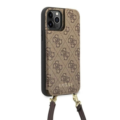 Guess GUHCP12MCB4GB iPhone 12/12 Pro 6.1 "Rudas / Rudas hardcase 4G Crossbody Cardslot 4