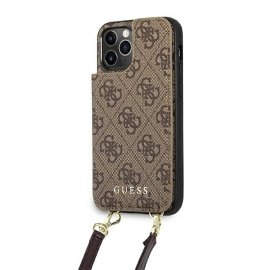 Guess GUHCP12MCB4GB iPhone 12/12 Pro 6.1 "Rudas / Rudas hardcase 4G Crossbody Cardslot