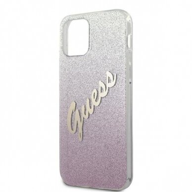 Originalus Guess dėklas GUHCP12MPCUGLSPI iPhone 12/12 Pro rožinis Glitter Gradient Script 5 Originalus Guess dėklas GUHCP12MPCUGLSPI iPhone 12/12 Pro rožinis Glitter Gradient Script 5