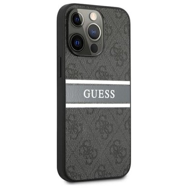 iPhone 13 / 13 Pro Guess 4G Stripe dėklas – pilkas 3 iPhone 13 / 13 Pro Guess 4G Stripe dėklas – pilkas 3