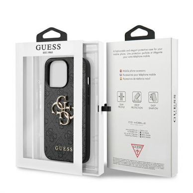 Dėklas Guess GUHCP13L4GMGGR iPhone 13 Pro / 13 6,1" Pilkas 4G Big Metal Logo 7 Dėklas Guess GUHCP13L4GMGGR iPhone 13 Pro / 13 6,1" Pilkas 4G Big Metal Logo 7