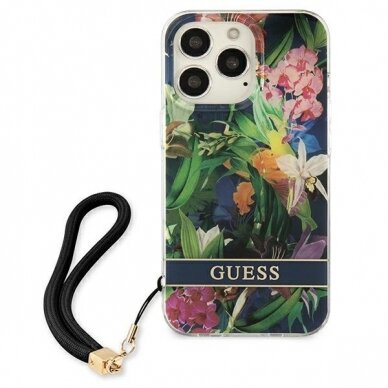 Dėklas Guess Flower Strap GUHCP13LHFLSB iPhone 13 Pro 2 Dėklas Guess Flower Strap GUHCP13LHFLSB iPhone 13 Pro 2