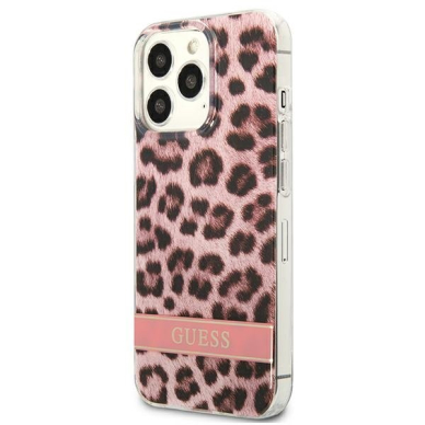 Dėklas Guess Leopard GUHCP13LHSLEOP iPhone 13 Pro Rožinis 1 Dėklas Guess Leopard GUHCP13LHSLEOP iPhone 13 Pro Rožinis 1