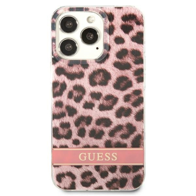 Dėklas Guess Leopard GUHCP13LHSLEOP iPhone 13 Pro Rožinis 2 Dėklas Guess Leopard GUHCP13LHSLEOP iPhone 13 Pro Rožinis 2