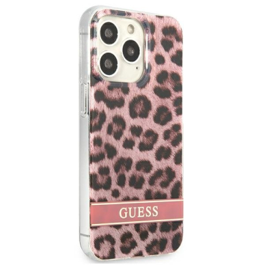 Dėklas Guess Leopard GUHCP13LHSLEOP iPhone 13 Pro Rožinis 3 Dėklas Guess Leopard GUHCP13LHSLEOP iPhone 13 Pro Rožinis 3
