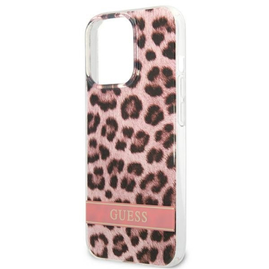 Dėklas Guess Leopard GUHCP13LHSLEOP iPhone 13 Pro Rožinis 5 Dėklas Guess Leopard GUHCP13LHSLEOP iPhone 13 Pro Rožinis 5
