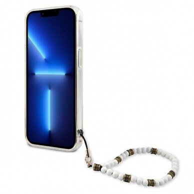 Dėklas Guess GUHCP13LKPSWH iPhone 13 Pro / 13 White Pearl 4