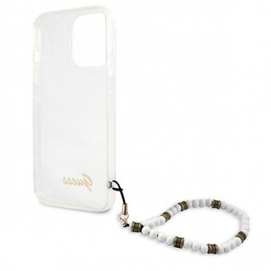 Dėklas Guess GUHCP13LKPSWH iPhone 13 Pro / 13 White Pearl 6