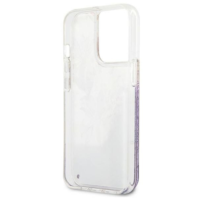 Dėklas Guess Flower Liquid Glitter GUHCP13LLFLSU iPhone 13 Pro Violetinis 6 Dėklas Guess Flower Liquid Glitter GUHCP13LLFLSU iPhone 13 Pro Violetinis 6