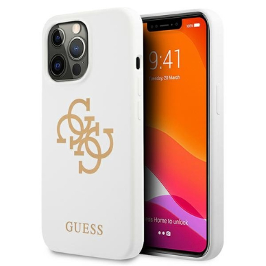 Dėklas Guess GUHCP13LLS4GGWH iPhone 13 Pro / 13 6,1" Baltas