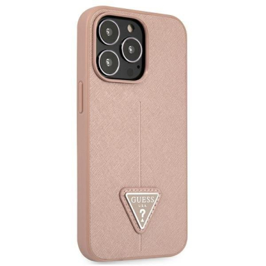 Dėklas Guess SaffianoTriangle Logo GUHCP13LPSATLP iPhone 13 Pro Rožinis 3 Dėklas Guess SaffianoTriangle Logo GUHCP13LPSATLP iPhone 13 Pro Rožinis 3