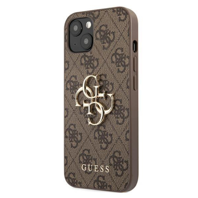 Originalus Guess dėklas GUHCP13M4GMGBR iPhone 13 6,1" Rudas 4G Big Metal Logo 1 Originalus Guess dėklas GUHCP13M4GMGBR iPhone 13 6,1" Rudas 4G Big Metal Logo 1