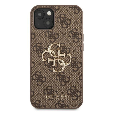 Originalus Guess dėklas GUHCP13M4GMGBR iPhone 13 6,1" Rudas 4G Big Metal Logo 2 Originalus Guess dėklas GUHCP13M4GMGBR iPhone 13 6,1" Rudas 4G Big Metal Logo 2