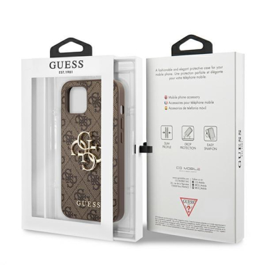 Originalus Guess dėklas GUHCP13M4GMGBR iPhone 13 6,1" Rudas 4G Big Metal Logo 7 Originalus Guess dėklas GUHCP13M4GMGBR iPhone 13 6,1" Rudas 4G Big Metal Logo 7
