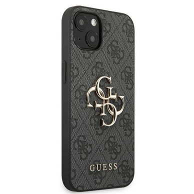 Guess GUHCP13M4GMGGR iPhone 13 / 14 / 15 6.1&quot; Pilkas/Pilkas hardcase 4G Big Metal Logo 3