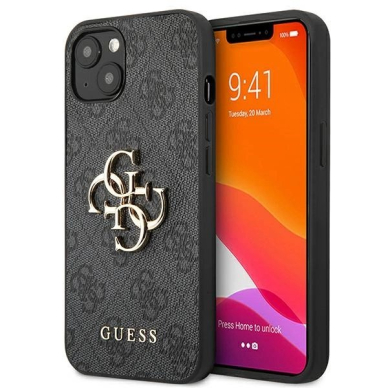 Guess GUHCP13M4GMGGR iPhone 13 / 14 / 15 6.1" Pilkas/Pilkas hardcase 4G Big Metal Logo Guess GUHCP13M4GMGGR iPhone 13 / 14 / 15 6.1" Pilkas/Pilkas hardcase 4G Big Metal Logo