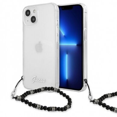Dėklas Guess GUHCP13MKPSBK iPhone 13 Black Pearl