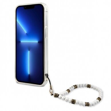 Dėklas Guess GUHCP13MKPSWH iPhone 13 6.1 White Pearl 4 Dėklas Guess GUHCP13MKPSWH iPhone 13 6.1 White Pearl 4
