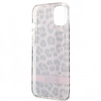 Dėklas Guess Leopard GUHCP13SHSLEOP iPhone 13 mini Rožinis 6 Dėklas Guess Leopard GUHCP13SHSLEOP iPhone 13 mini Rožinis 6