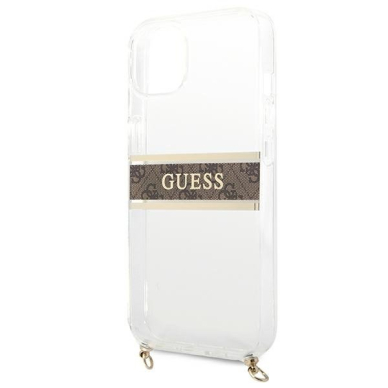 Originalus Guess dėklas GUHCP13SKC4GBGO iPhone 13 mini 5,4 Permatomas 4G Brown Strap Gold Chain 5 Originalus Guess dėklas GUHCP13SKC4GBGO iPhone 13 mini 5,4 Permatomas 4G Brown Strap Gold Chain 5
