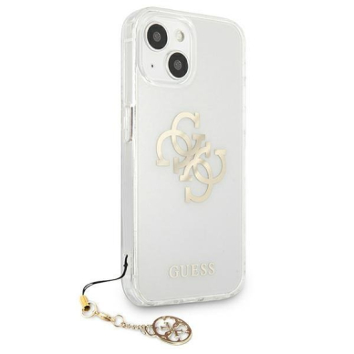 Akcija! Dėklas Guess 4G Gold Charms Collection iPhone 13 mini permatomas 3 Akcija! Dėklas Guess 4G Gold Charms Collection iPhone 13 mini permatomas 3