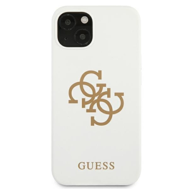 Dėklas Guess GUHCP13SLS4GGWH iPhone 13 mini 5,4" baltas 2 Dėklas Guess GUHCP13SLS4GGWH iPhone 13 mini 5,4" baltas 2