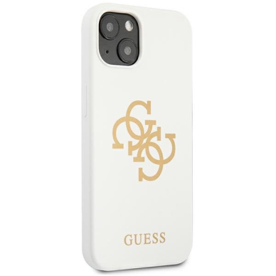 Dėklas Guess GUHCP13SLS4GGWH iPhone 13 mini 5,4" baltas 3 Dėklas Guess GUHCP13SLS4GGWH iPhone 13 mini 5,4" baltas 3