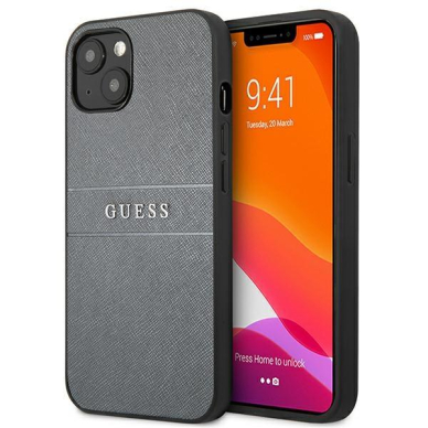 Dėklas Guess GUHCP13SPSASBGR iPhone 13 mini Pilkas Dėklas Guess GUHCP13SPSASBGR iPhone 13 mini Pilkas