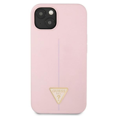 Dėklas Guess Silicone Triangle GUHCP13SSLTGU iPhone 13 mini Purpurinis 2 Dėklas Guess Silicone Triangle GUHCP13SSLTGU iPhone 13 mini Purpurinis 2