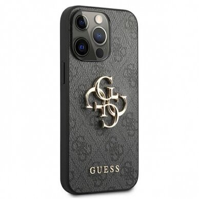 Dėklas Guess GUHCP13X4GMGGR iPhone 13 Pro Max 6,7" Pilkas 4G Big Metal Logo 3 Dėklas Guess GUHCP13X4GMGGR iPhone 13 Pro Max 6,7" Pilkas 4G Big Metal Logo 3