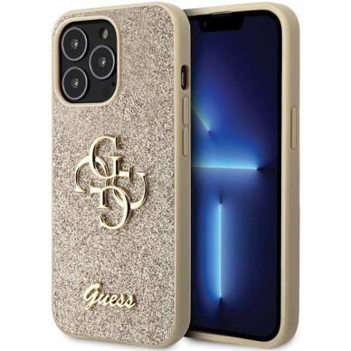 Originalus dėklas Guess GUHCP13XHG4SGD case skirta iPhone 13 Pro Max 6.7 - gold Glitter Script Big 4G Originalus dėklas Guess GUHCP13XHG4SGD case skirta iPhone 13 Pro Max 6.7 - gold Glitter Script Big 4G
