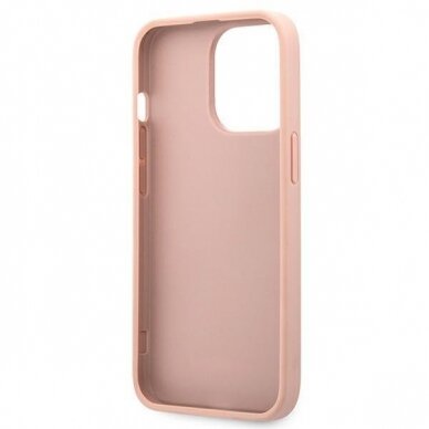 Originalus Guess dėklas GUHCP13XPSASBPI iPhone 13 Pro Max 6,7" Rožinis Saffiano Stripe 6