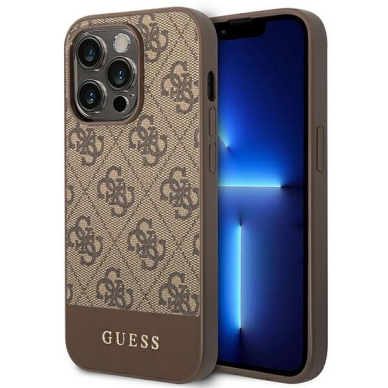 Dėklas Guess GUHCP14LG4GLBR iPhone 14 Pro Rudas Dėklas Guess GUHCP14LG4GLBR iPhone 14 Pro Rudas