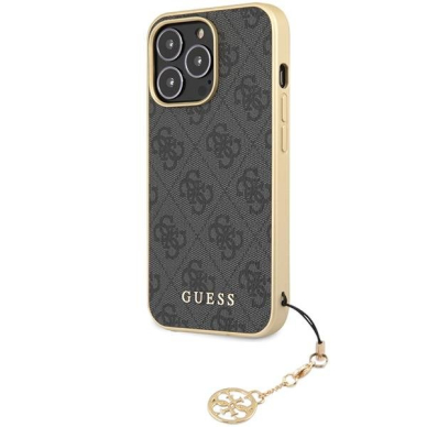 Dėklas Guess 4G Charms Collection GUHCP14LGF4GGR iPhone 14 Pro Pilkas 1 Dėklas Guess 4G Charms Collection GUHCP14LGF4GGR iPhone 14 Pro Pilkas 1