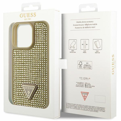 Dėklas Guess Rhinestone Triangle GUHCP14LHDGTPD iPhone 14 Pro Auksinis 7 Dėklas Guess Rhinestone Triangle GUHCP14LHDGTPD iPhone 14 Pro Auksinis 7