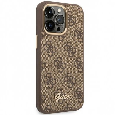Dėklas Guess Vintage Gold Logo GUHCP14XHG4SHW iPhone 14 Pro Max Rudas 3 Dėklas Guess Vintage Gold Logo GUHCP14XHG4SHW iPhone 14 Pro Max Rudas 3