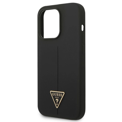 iPhone 14 Pro Max – Guess GUHCP14XSLTGK 6.7" hardcase Silicone Triangle - Juodas/Juodas 5