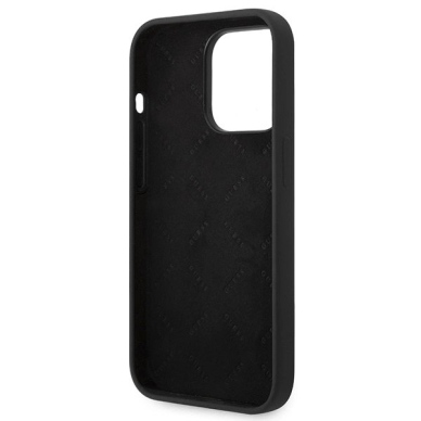 iPhone 14 Pro Max – Guess GUHCP14XSLTGK 6.7" hardcase Silicone Triangle - Juodas/Juodas 6
