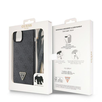 Originalus dėklas Guess GUHCP15MP4TDSCPK iPhone 15 Plus 6.7 Juodas hardcase Crossbody 4G Metal Logo 8 Originalus dėklas Guess GUHCP15MP4TDSCPK iPhone 15 Plus 6.7 Juodas hardcase Crossbody 4G Metal Logo 8